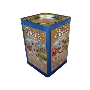 P.D.O. FETA CHEESE IN TIN 15KG